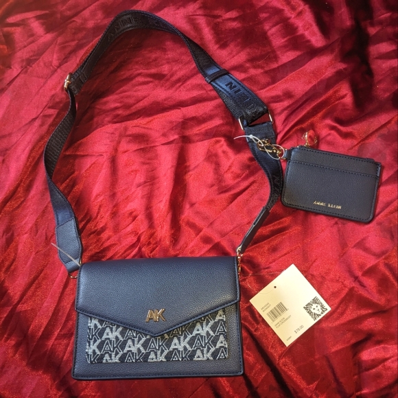 Anne Klein Handbags - Anne Klein Flap Crossbody Bag & Wallet Set